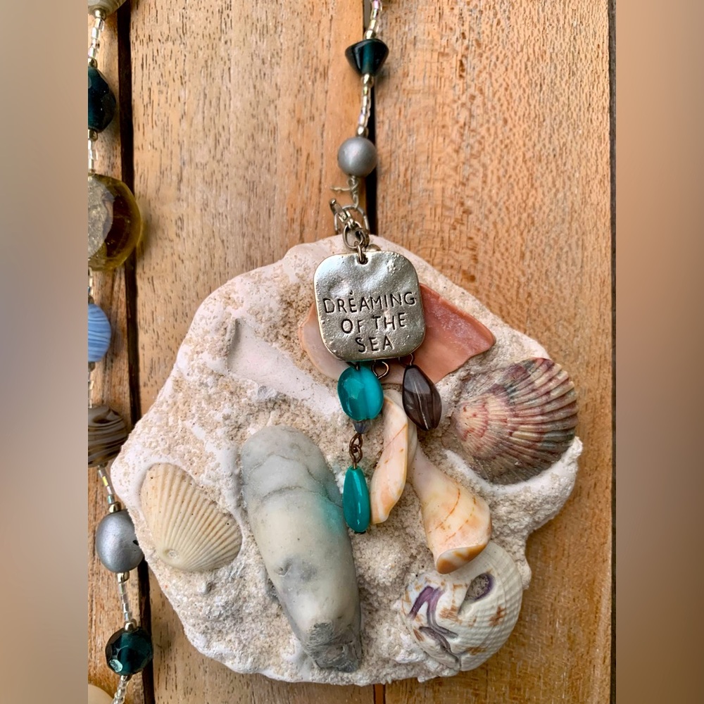 Sea Shells Dreaming Of The Sea 5 Ft. Long Beaded Strand Sun Catcher Ocean Finds